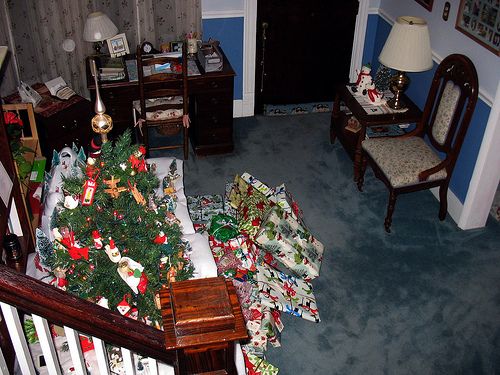 Piles of presents.