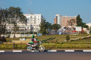 The capital city, Kigali, in Rwanda